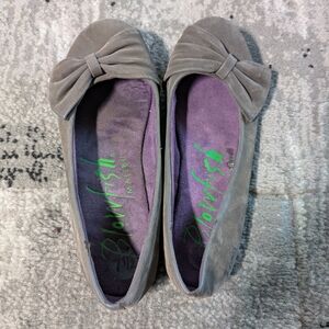 Blowfish Women's Taupe Flats with Bow Accent